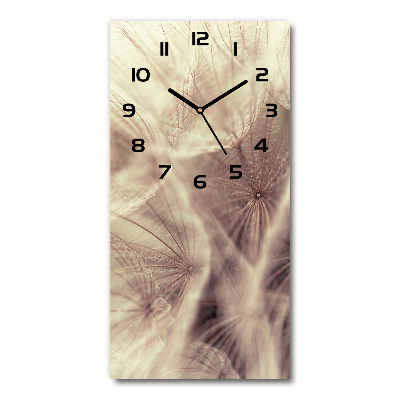 Horloge murale verticale Pissenlit