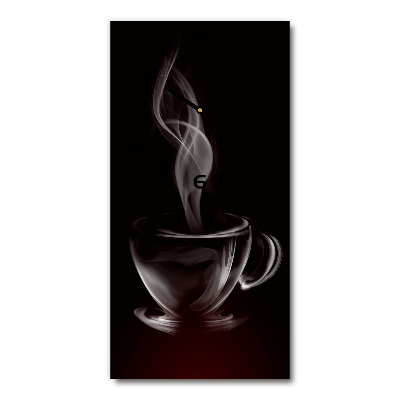 Horloge rectangulaire verticale Café aromatique