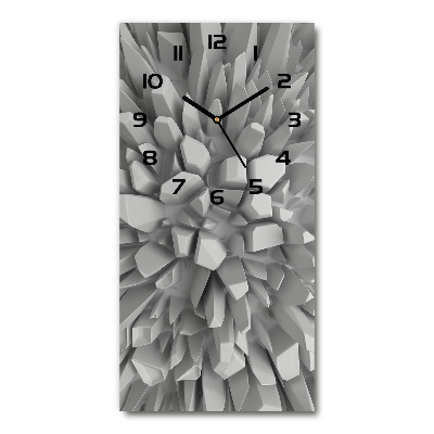 Horloge murale en verre rectangulaire Abstraction 3D