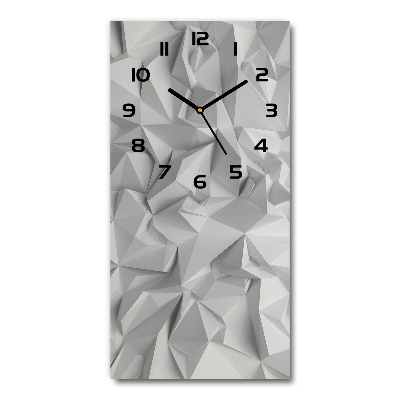 Horloge verticale en verre Abstraction 3D