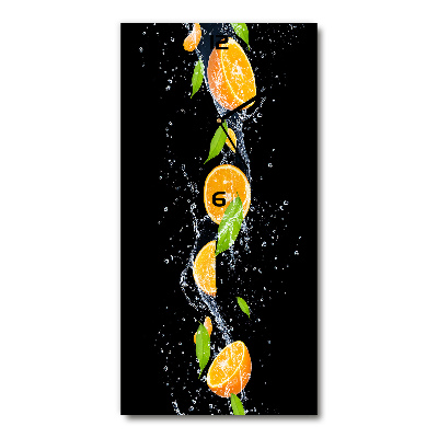 Horloge murale verticale Oranges