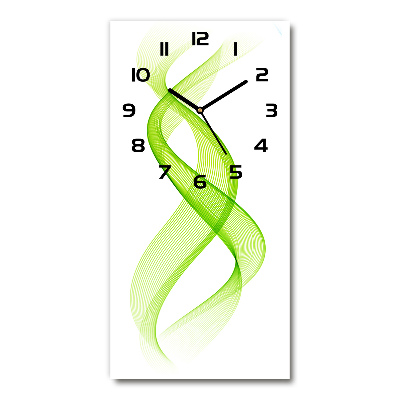 Horloge murale verticale Vagues colorées