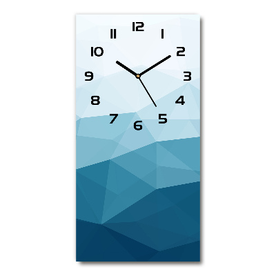 Horloge murale verticale Structure abstraite