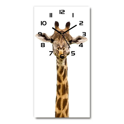 Horloge murale verticale Girafe