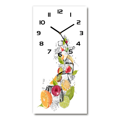 Horloge murale verticale Fruits et glace
