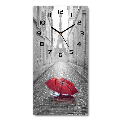 Horloge murale en verre rectangulaire Parapluie France