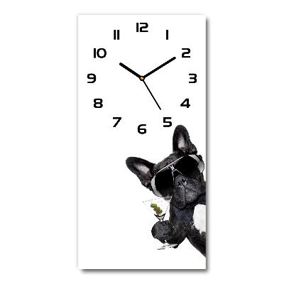 Horloge rectangulaire verticale Piez avec martini