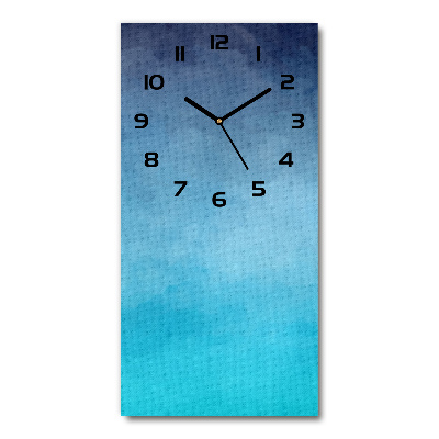 Horloge murale en verre rectangulaire Fumée