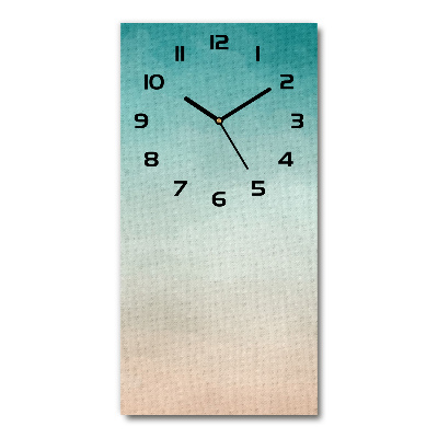 Horloge verticale en verre Fumée