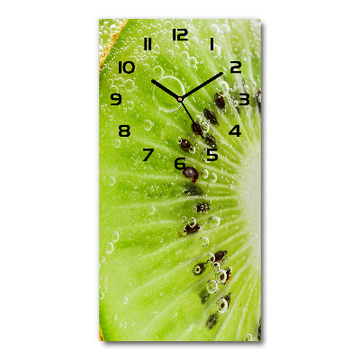 Horloge verticale en verre Kiwi