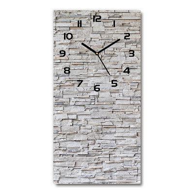 Horloge murale verticale Mur de pierre