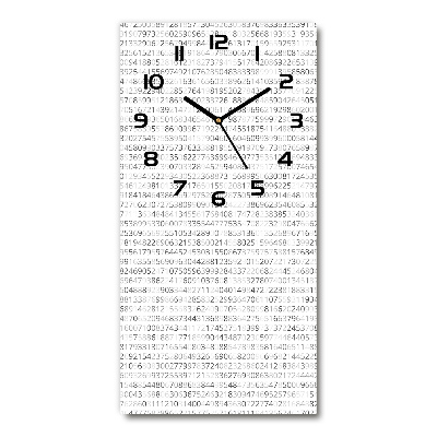 Horloge murale verticale Code binaire