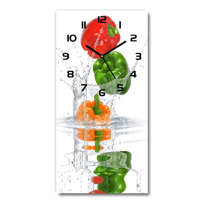 Horloge rectangulaire verticale Piments