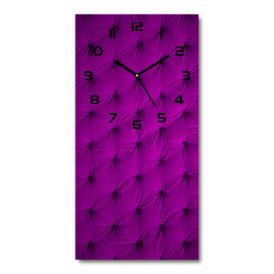 Horloge rectangulaire verticale Mur en velours