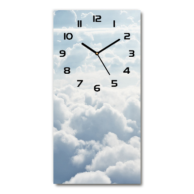 Horloge murale verticale Vol au-dessus des nuages
