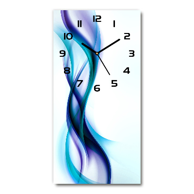 Horloge murale verticale Abstraction de vagues