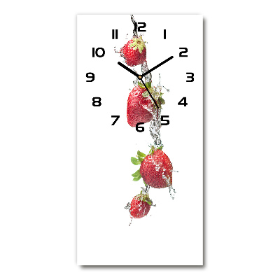 Horloge rectangulaire verticale Fraises