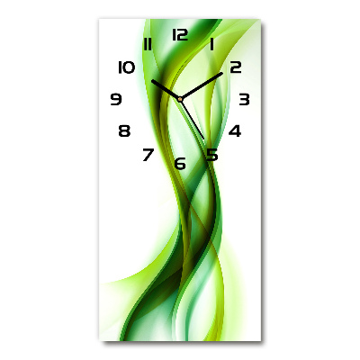 Horloge murale en verre rectangulaire Abstraction de vagues