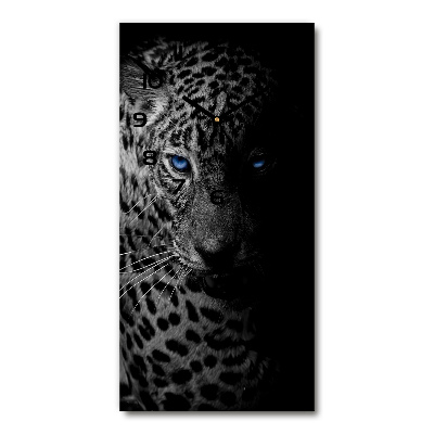 Horloge rectangulaire verticale Léopard