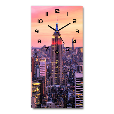 Horloge murale verticale New York ouest