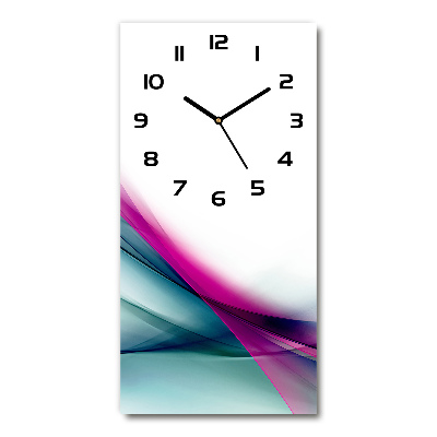 Horloge murale verticale Vagues abstraites