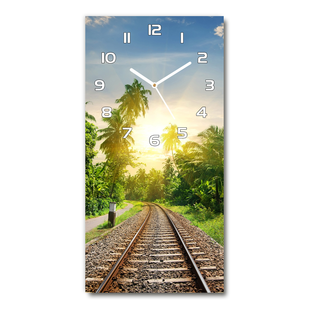 Horloge rectangulaire verticale Chemins de fer