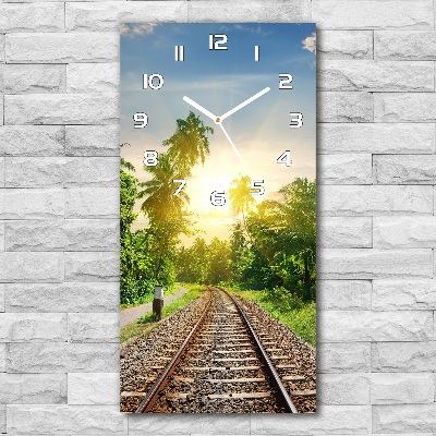 Horloge rectangulaire verticale Chemins de fer