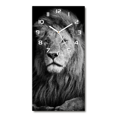 Horloge rectangulaire verticale Portrait d'un lion