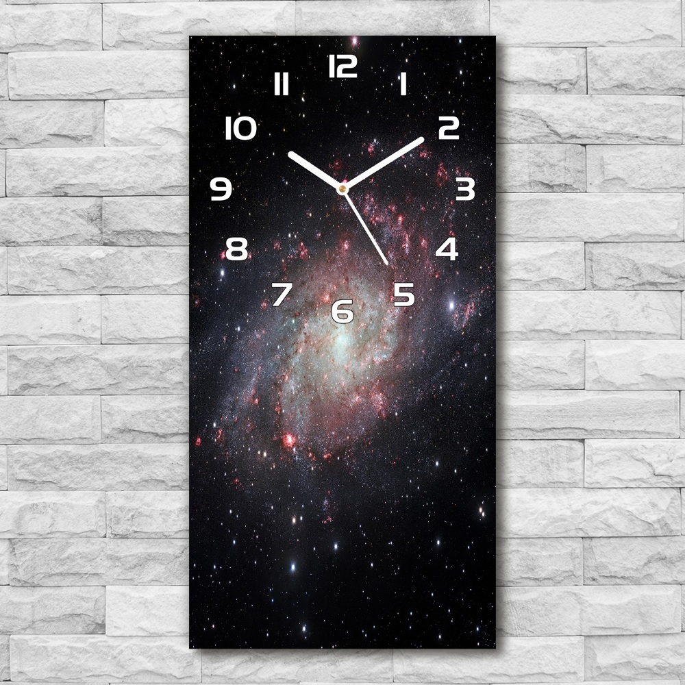 Horloge rectangulaire verticale Nébuleuse