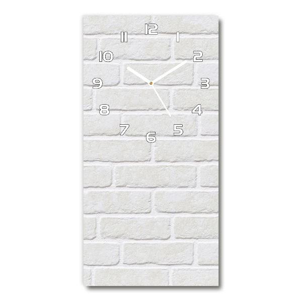 Horloge murale en verre rectangulaire Mur de briques