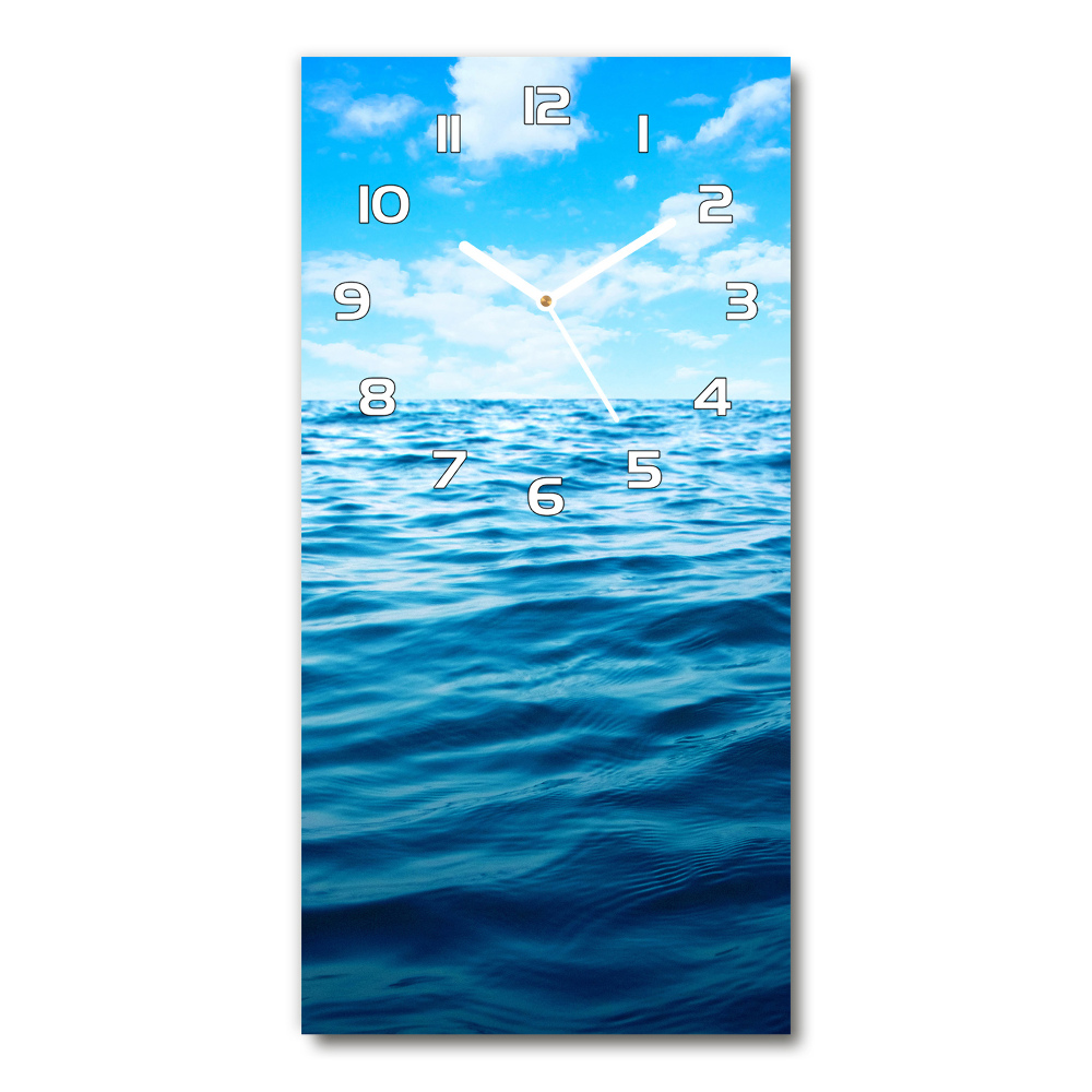 Horloge rectangulaire verticale Eau de mer