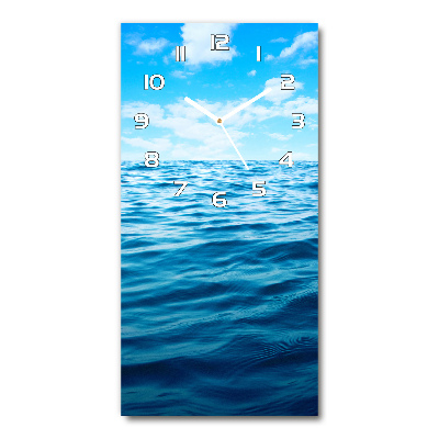 Horloge rectangulaire verticale Eau de mer