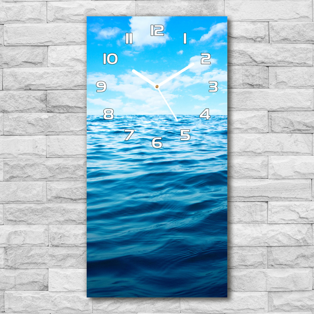 Horloge rectangulaire verticale Eau de mer