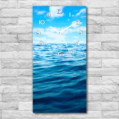 Horloge rectangulaire verticale Eau de mer