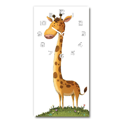 Horloge murale en verre rectangulaire Girafe