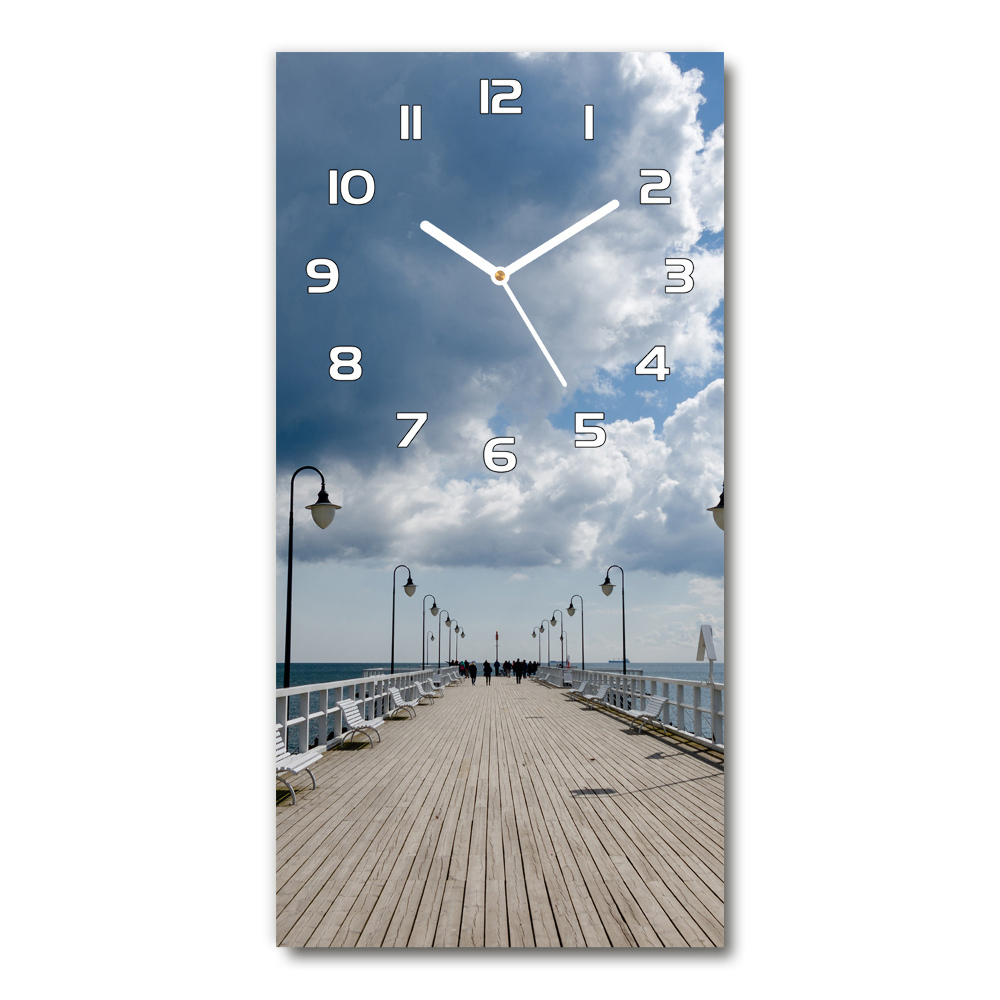 Horloge murale en verre rectangulaire Jetée à Orlovo