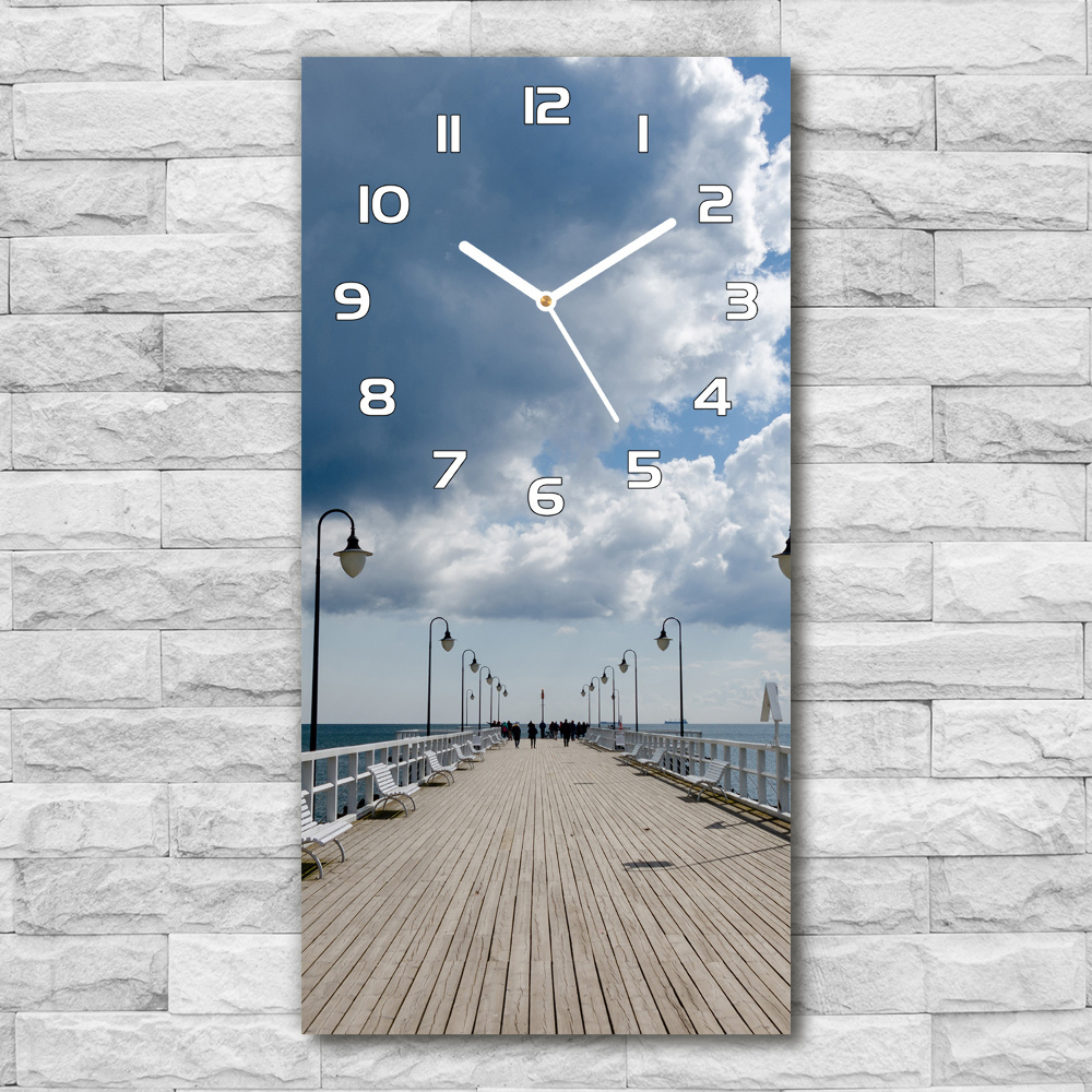 Horloge murale en verre rectangulaire Jetée à Orlovo