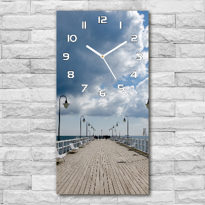 Horloge murale en verre rectangulaire Jetée à Orlovo