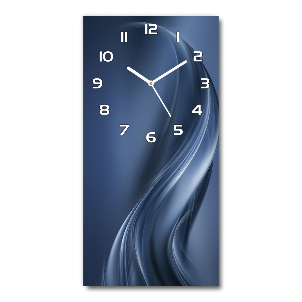 Horloge rectangulaire verticale Vague abstraite