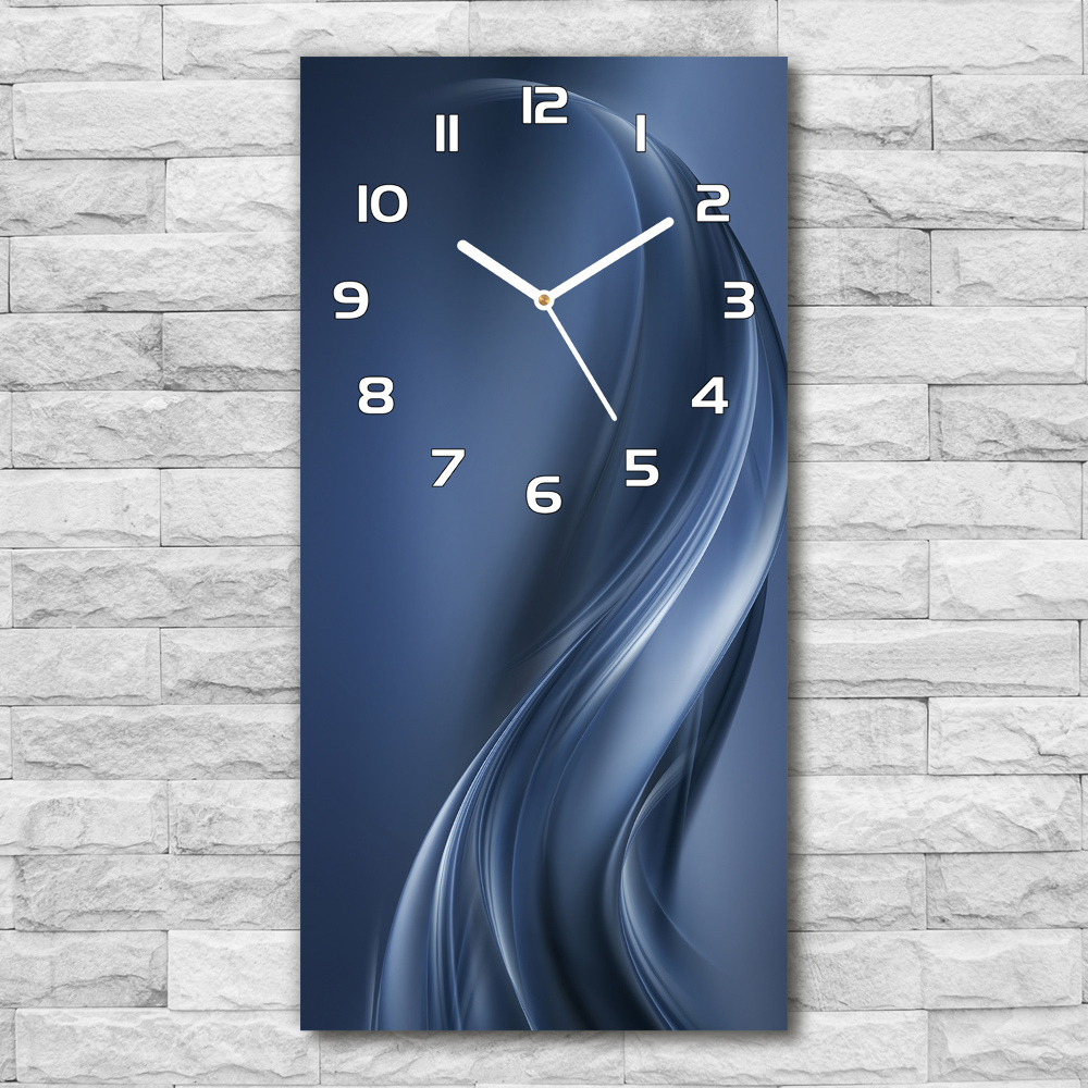 Horloge rectangulaire verticale Vague abstraite