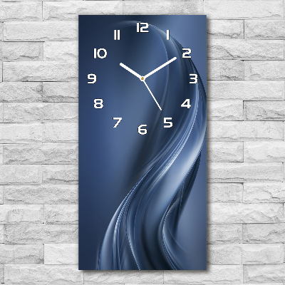 Horloge rectangulaire verticale Vague abstraite