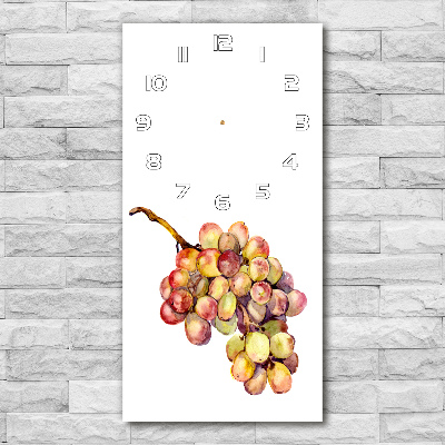 Horloge murale en verre rectangulaire Raisins