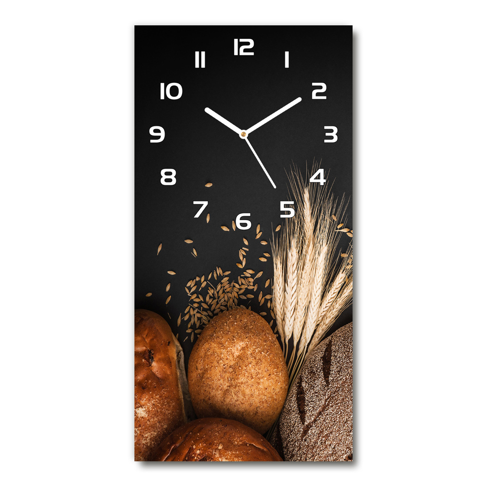 Horloge murale en verre rectangulaire Boulangerie