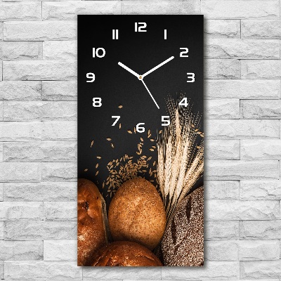 Horloge murale en verre rectangulaire Boulangerie