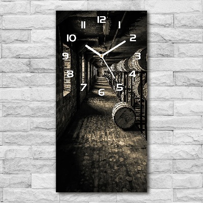 Horloge rectangulaire verticale Tonneaux de bourbon