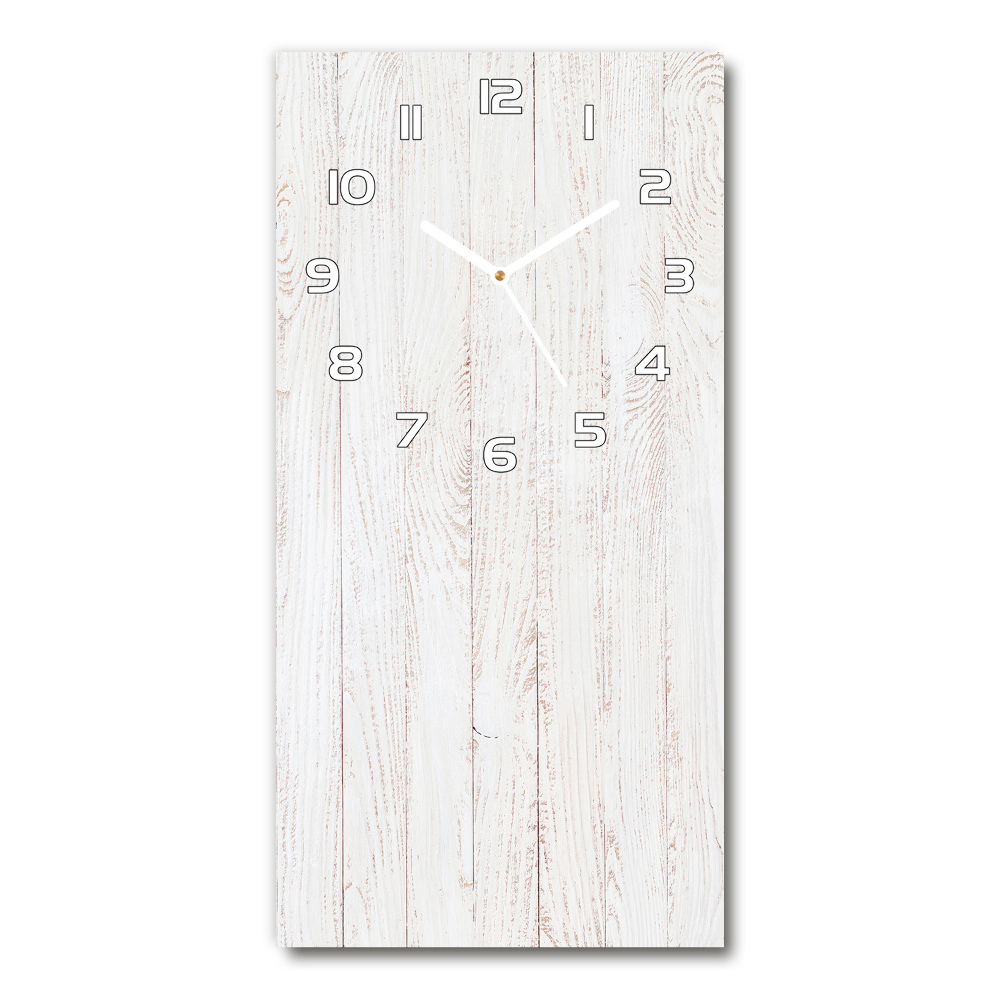 Horloge rectangulaire verticale Fond en bois