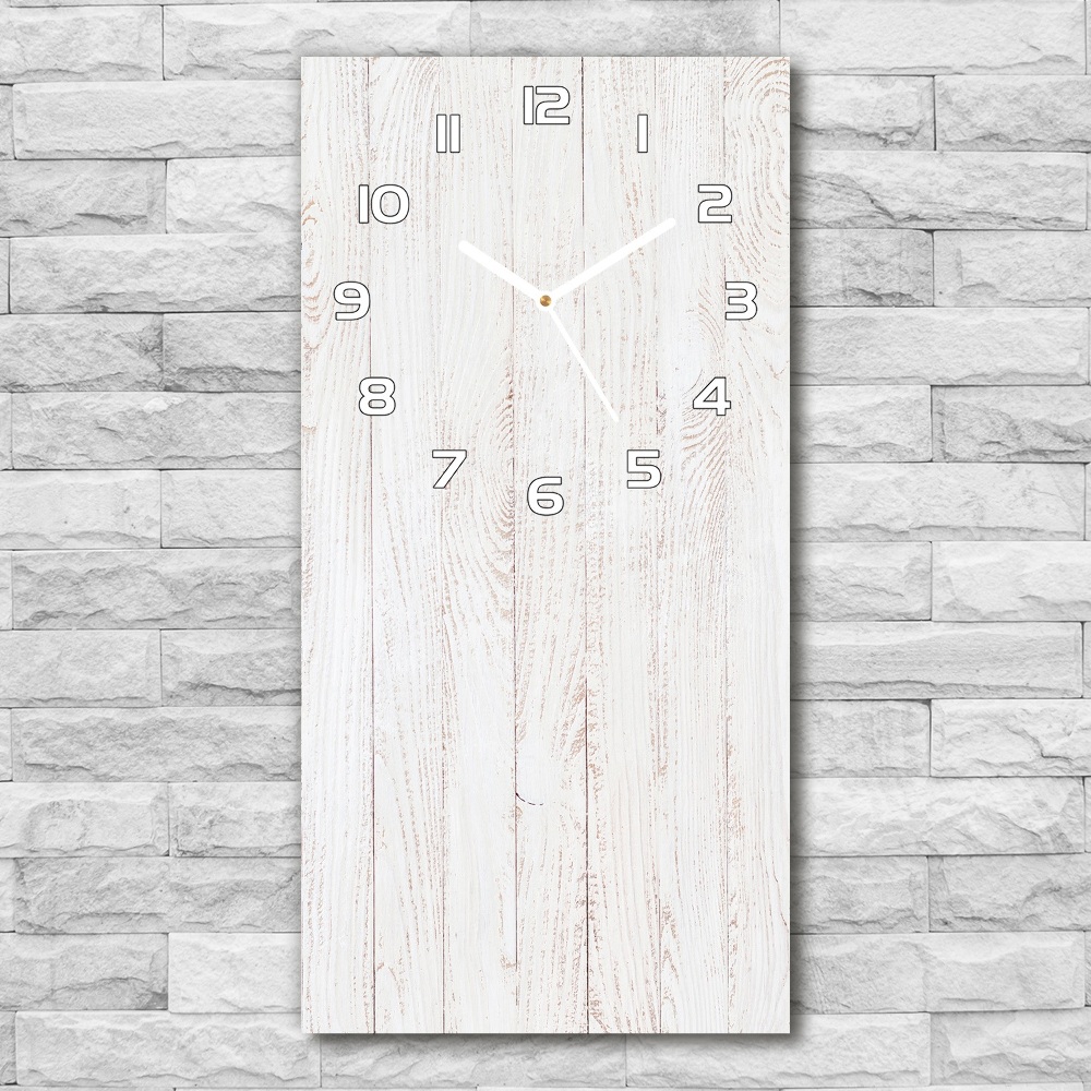 Horloge rectangulaire verticale Fond en bois