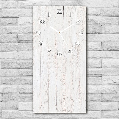 Horloge rectangulaire verticale Fond en bois