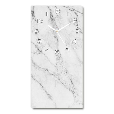 Horloge rectangulaire verticale Fond de marbre