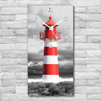 Horloge rectangulaire verticale Phare